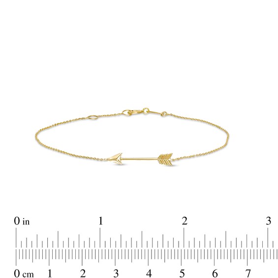 Arrow Bracelet in 14K Gold - 7.25"