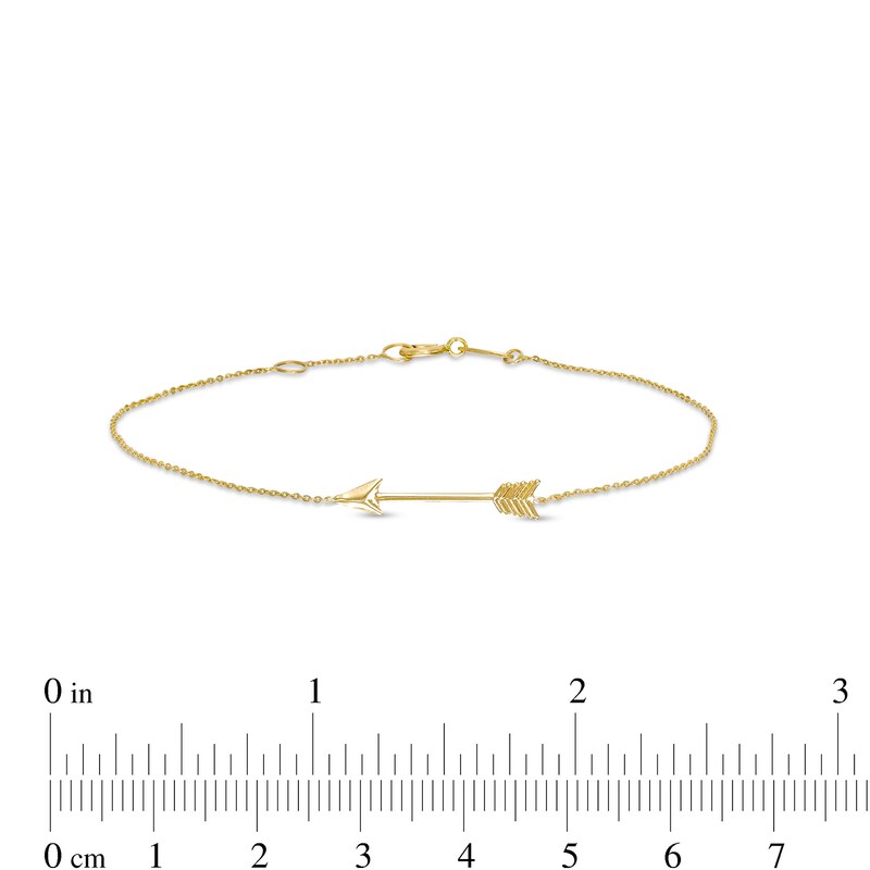 Main Image 4 of Arrow Bracelet in 14K Gold - 7.25"