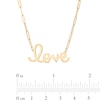 Thumbnail Image 3 of Cursive "love" Necklace in 10K Gold