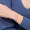 Thumbnail Image 2 of 1/5 CT. T.W. Diamond Hexagon Station Bracelet in 10K Gold
