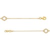 Thumbnail Image 3 of 1/5 CT. T.W. Diamond Hexagon Station Bracelet in 10K Gold