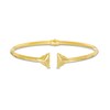 Thumbnail Image 1 of Etched Arrow Triangular Geometric Cuff in 10K Gold