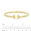 Thumbnail Image 3 of Etched Arrow Triangular Geometric Cuff in 10K Gold