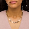 Thumbnail Image 2 of 7.0mm Mariner Chain Necklace in Hollow 10K Gold - 18"