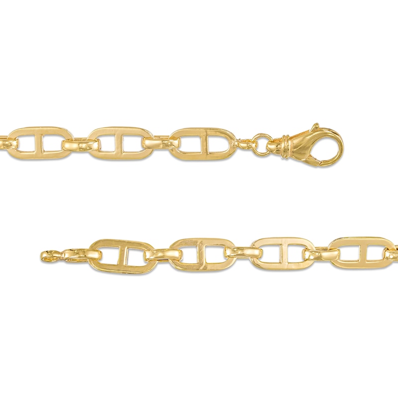 Main Image 3 of 7.0mm Mariner Chain Necklace in Hollow 10K Gold - 18"