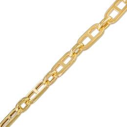 7.0mm Hollow Mariner Chain Bracelet in 10K Gold - 7.5&quot;