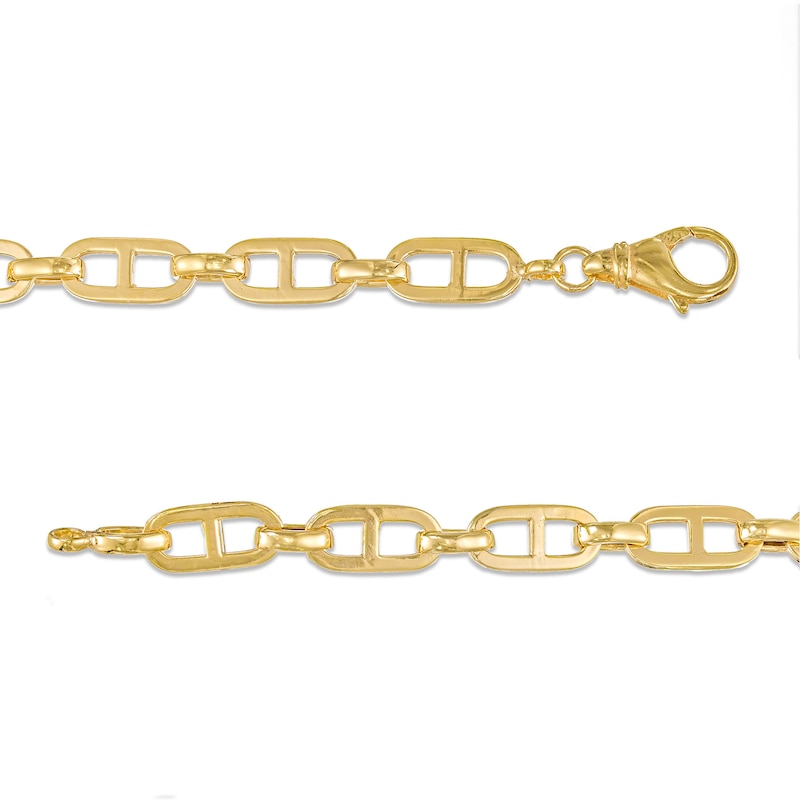 7.0mm Mariner Chain Bracelet in Hollow 10K Gold - 7.5"