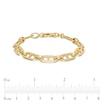 Thumbnail Image 4 of 7.0mm Mariner Chain Bracelet in Hollow 10K Gold - 7.5"