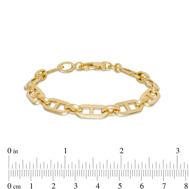 7.0mm Mariner Chain Bracelet in Hollow 10K Gold - 7.5"