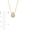 Thumbnail Image 3 of 1/3 CT. T.W. Composite Pear Diamond Necklace in 10K Gold
