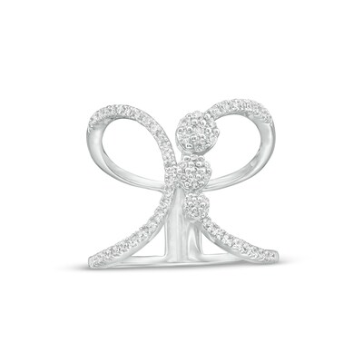 Size 8 Jewel Tie Solid 14k Yellow Gold Cubic Zirconia CZ Fancy Fashion Butterfly Ring Size 8 Jewel Tie Solid 14k Yellow Gold Cubic Zirconia CZ Fancy Fashion Butterfly Ring