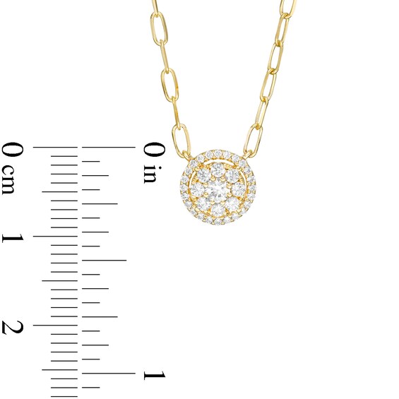 1/3 CT. T.w. Composite Diamond Necklace in 10K Gold