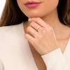 Thumbnail Image 2 of White Topaz and Diamond Accent Three Stone Ring in 10K Gold