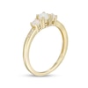 Thumbnail Image 3 of Opal and Diamond Accent Three Stone Ring in 10K Gold