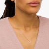Thumbnail Image 2 of 1/10 CT. T.W. Diamond Horseshoe Necklace in 10K Gold