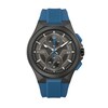 Thumbnail Image 1 of Men's Bulova Maquina Black IP Chronograph Blue Strap Watch with Black Dial (Model: 98B380)