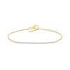 Thumbnail Image 1 of 1/6 CT. T.W. Diamond Line Bracelet in 10K Gold - 7.5"