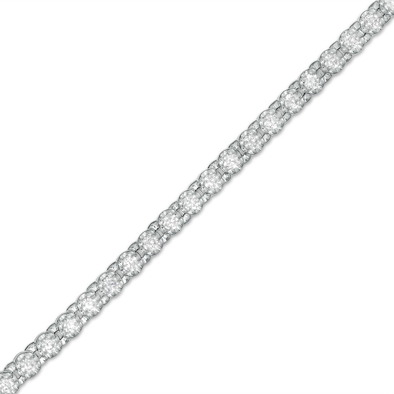 2 CT. T.W. Diamond Tennis Bracelet in 10K White Gold