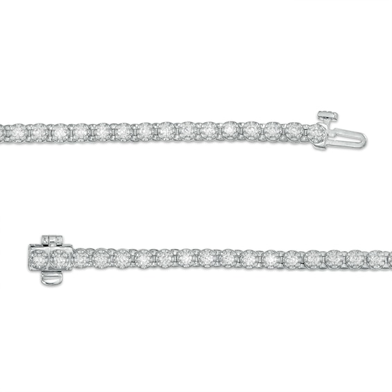 2 CT. T.w. Diamond Tennis Bracelet in 10K White Gold