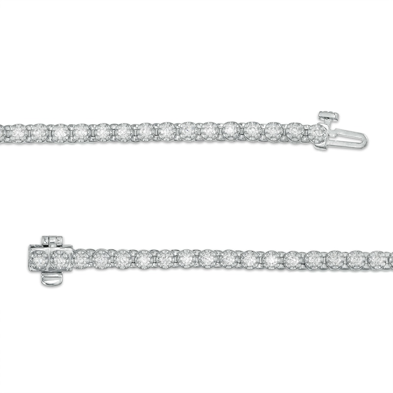 2 CT. T.W. Diamond Tennis Bracelet in 10K White Gold