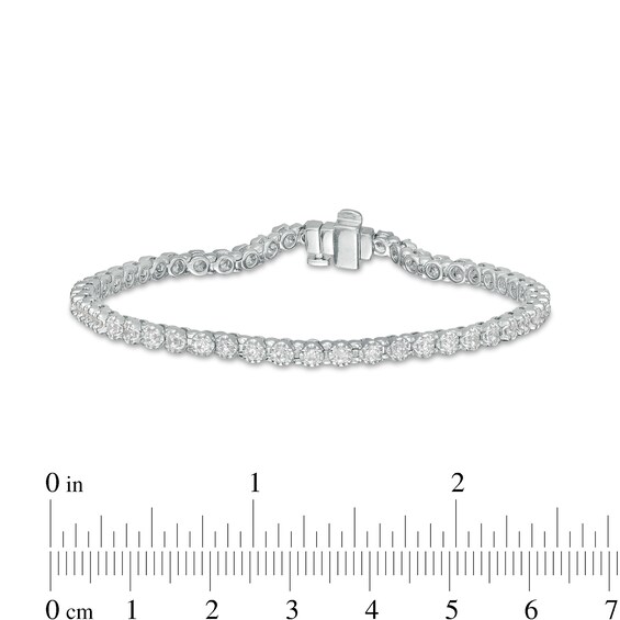 2 CT. T.w. Diamond Tennis Bracelet in 10K White Gold