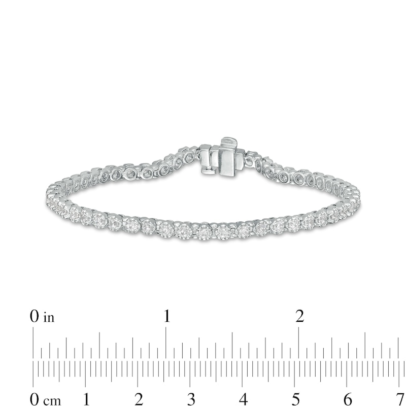 2 CT. T.W. Diamond Tennis Bracelet in 10K White Gold