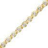 Thumbnail Image 0 of 1/5 CT. T.W. Composite Marquise Diamond Cascading Flames Bracelet in 10K Gold - 7.25"