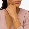 Thumbnail Image 1 of 1/5 CT. T.W. Composite Marquise Diamond Cascading Flames Bracelet in 10K Gold - 7.25"