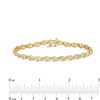 Thumbnail Image 3 of 1/5 CT. T.W. Composite Marquise Diamond Cascading Flames Bracelet in 10K Gold - 7.25"
