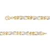 Thumbnail Image 3 of 1/4 CT. T.W. Diamond Infinity "X" Bracelet in 10K Gold - 7.5"