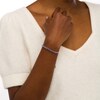 Thumbnail Image 2 of Sideways Oval Tanzanite Bolo Bracelet in Sterling Silver - 10"