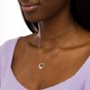 Thumbnail Image 2 of 1/2 CT. T.W. Diamond Scatter Heart Pendant in 10K White Gold