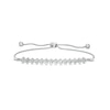 Thumbnail Image 1 of 1 CT. T.W. Diamond Tilted Line Bolo Bracelet in 10K White Gold - 9.5"