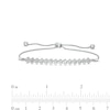 Thumbnail Image 3 of 1 CT. T.W. Diamond Tilted Line Bolo Bracelet in 10K White Gold - 9.5"