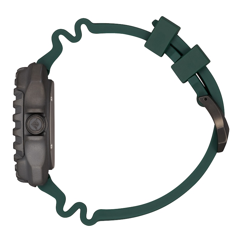 Main Image 2 of Men's Citizen Eco-Drive® Promaster Gunmetal Grey Super Titanium™ Strap Watch with Green Dial (Model: BN0228-06W)