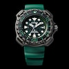 Thumbnail Image 4 of Men's Citizen Eco-Drive® Promaster Gunmetal Grey Super Titanium™ Strap Watch with Green Dial (Model: BN0228-06W)