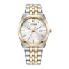 Thumbnail Image 1 of Men's Citizen Eco-Drive® Corso Two-Tone Watch with White Dial (Model: BM7334-58B)