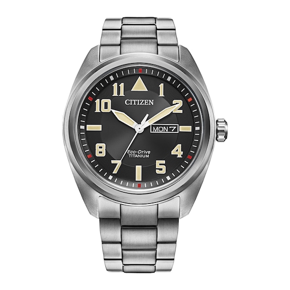 Men's Citizen Eco-DriveÂ® Garrison Super Titaniumâ¢ Watch with Black Dial (Model: Bm8560-53E)
