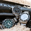 Thumbnail Image 4 of Men's Citizen Promaster Diver Two-Tone Automatic Watch with Green Dial (Model: NY0151-59X)