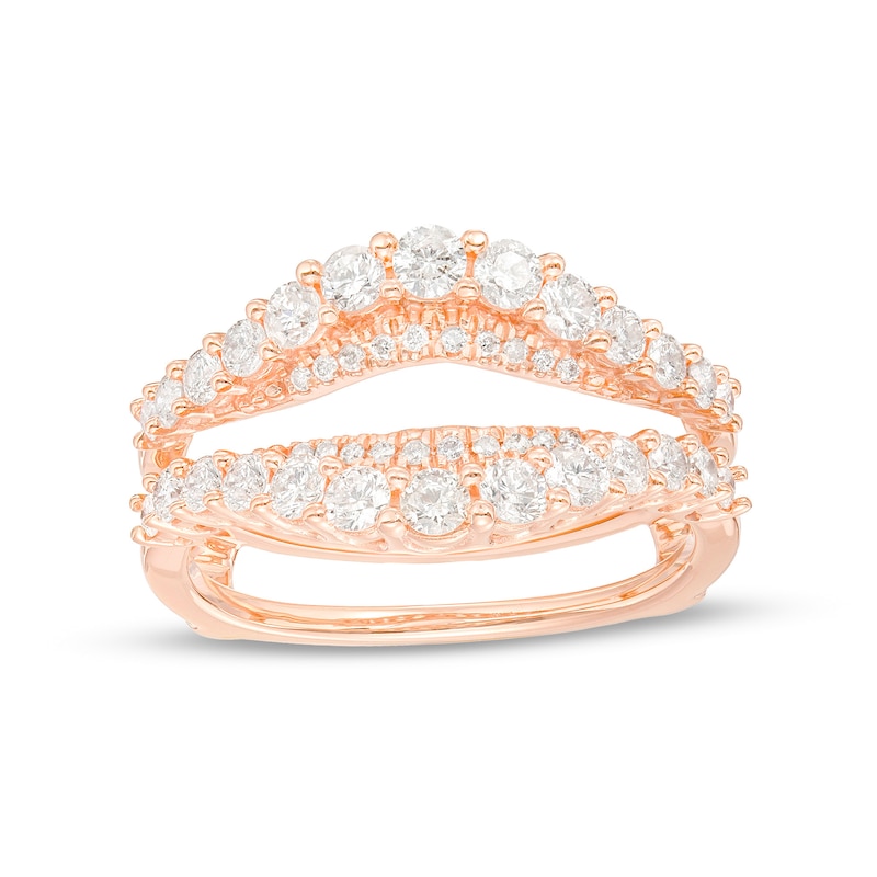 Main Image 1 of 1 CT. T.W. Diamond Contour Solitaire Enhancer in 10K Rose Gold