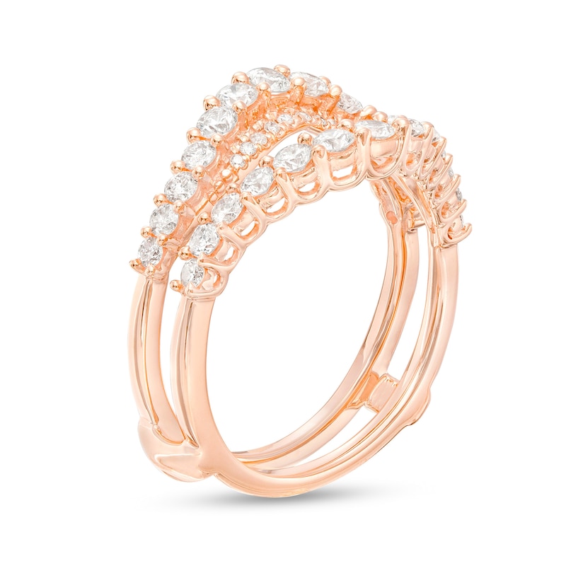 Main Image 2 of 1 CT. T.W. Diamond Contour Solitaire Enhancer in 10K Rose Gold