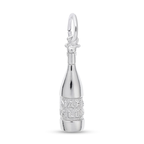 Rembrandt CharmsÂ® Napa Valley Wine Bottle in Sterling Silver