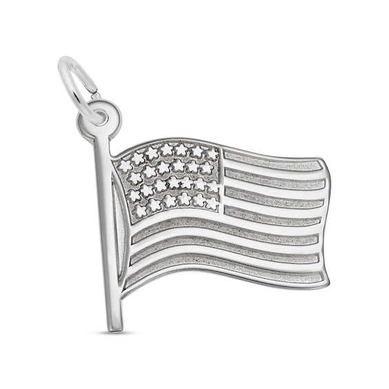 Rembrandt Charms® American Flag in Sterling Silver