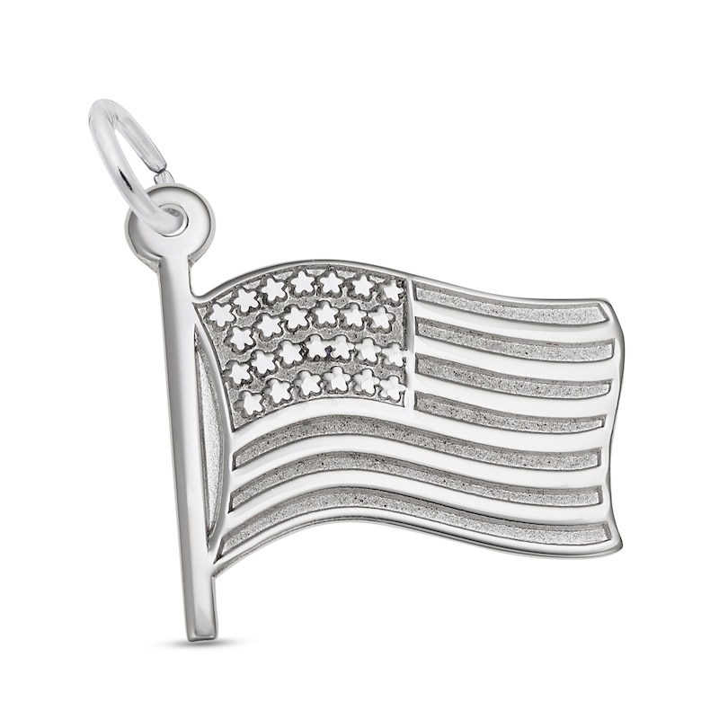 Main Image 1 of Rembrandt Charms® American Flag in Sterling Silver