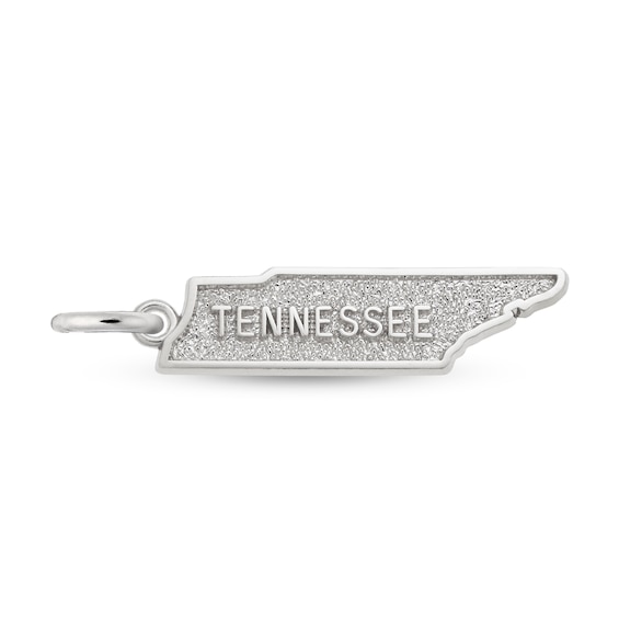 Rembrandt CharmsÂ® State of Tennessee in Sterling Silver