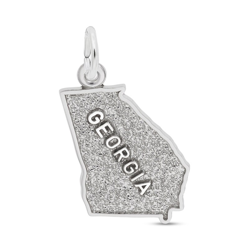 Main Image 1 of Rembrandt Charms® State of GEORGIA in Sterling Silver