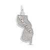 Thumbnail Image 1 of Rembrandt Charms® State of NEW JERSEY in Sterling Silver