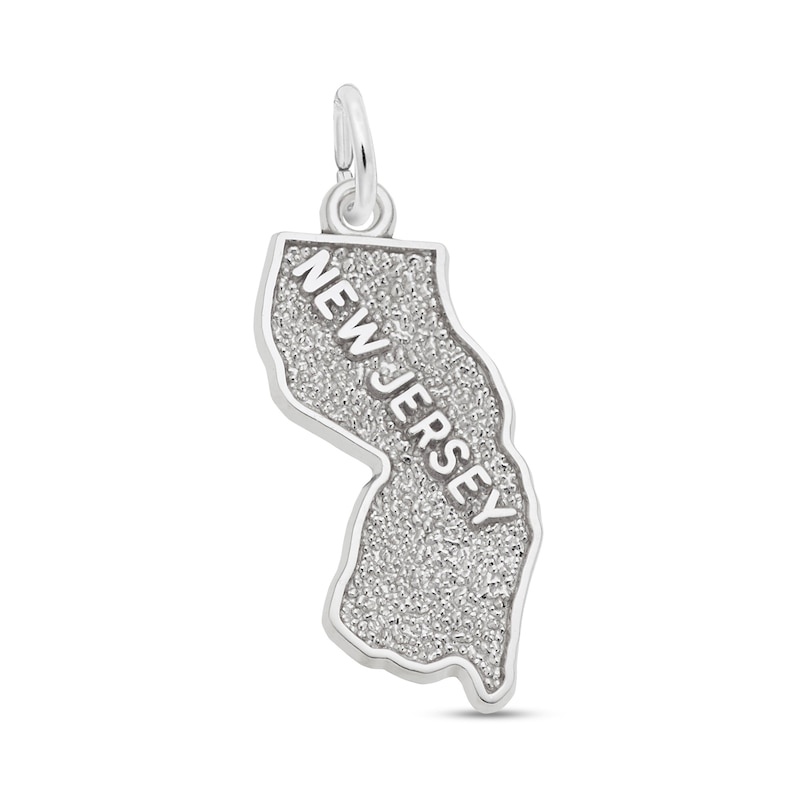 Main Image 1 of Rembrandt Charms® State of NEW JERSEY in Sterling Silver