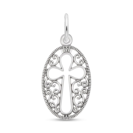 Rembrandt Charms® Filigree Cross in Sterling Silver