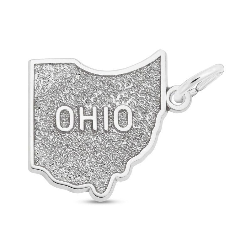 Rembrandt Charms® State of OHIO in Sterling Silver